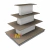 Estante Pirâmide Central em MDF 4 Níveis - 135 x 110 cm