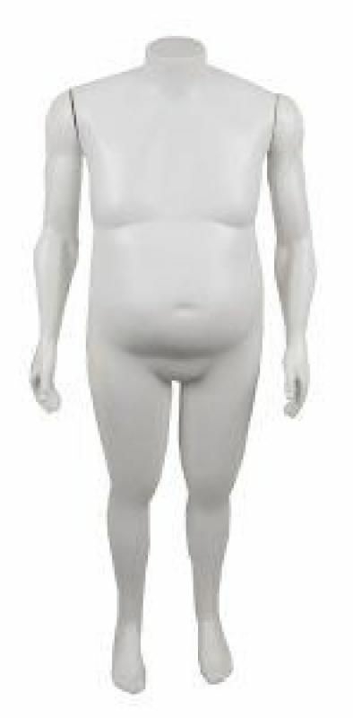 Manequim Plástico R.655 Masculino GGG S/Cabeça