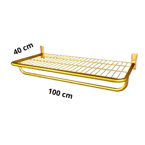 Arara Prateleira De Parede Com Pingente 100 x 40 cm