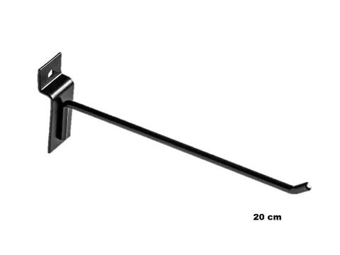Kit Gancho Para Painel 20 Cm 5 mm Preto