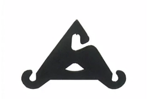 Cabide Plástico Para Chinelo Preto