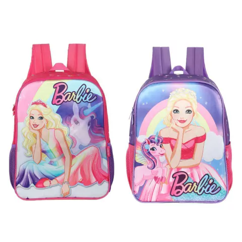 Mochila de Costas Barbie Unicórnios Infantil - Luxcel