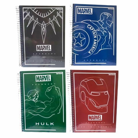 Caderno Universitário Espiral Avengers 10 Matérias - Jandaia - comprar online