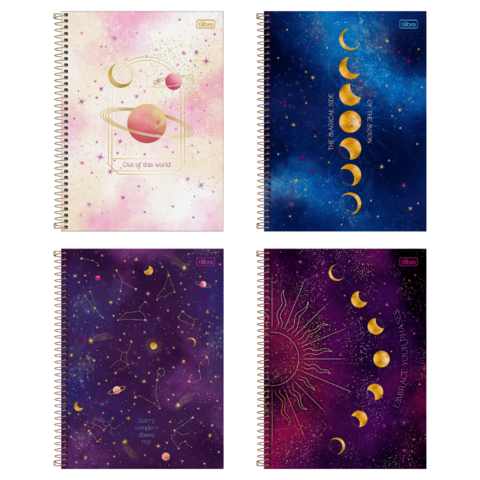 Caderno Espiral Capa Dura Universitário 1 Matéria Magic 80 Folhas - Tilibra - comprar online