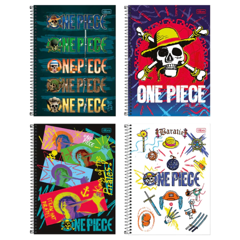 Caderno Espiral Capa Dura One Piece 80 Folhas - Tilibra - comprar online