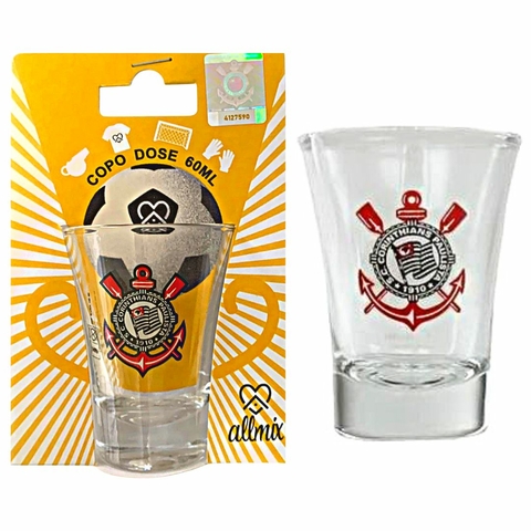 Copo De Vidro Shot 60ml - Corinthians