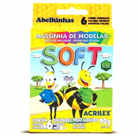 Massinha De Modelar 6 Unidades - Acrilex