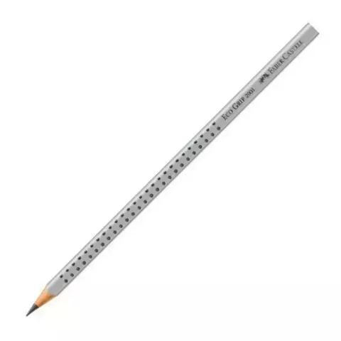 Lápis Preto 2=B EcoGrip 2001 Cinza- Faber Castell