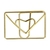 Clips Especial Envelope Apaixonado Dourado 12 Unidades - Molin