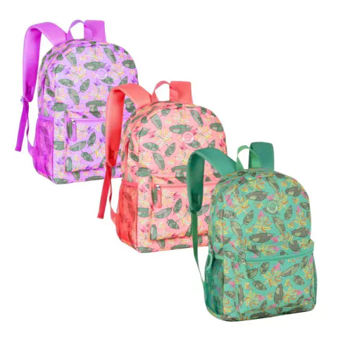 Mochila De Costa Escolar Folhas - Clio - comprar online