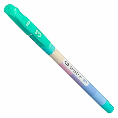 Caneta Esferográfica Dolce Color Ponta Fina 0.5mm - Cis - Verde Menta