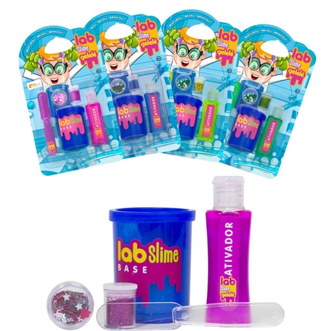 Gelelé Lab Slime Com Base E Ativador - Doce Brinquedo