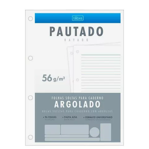 Caderno Refil Fichário Tiliflex Academie 80 Folhas - Tilibra