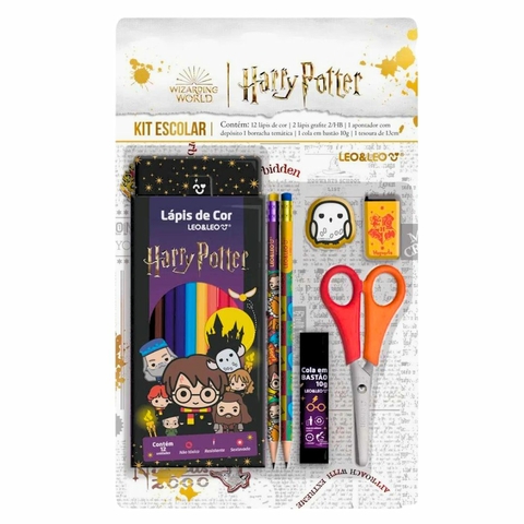 Kit escolar Harry Potter com 7 itens - Leo&Leo