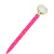 Caneta Coração Diamante Rosa Escrita Preta Love - Molin