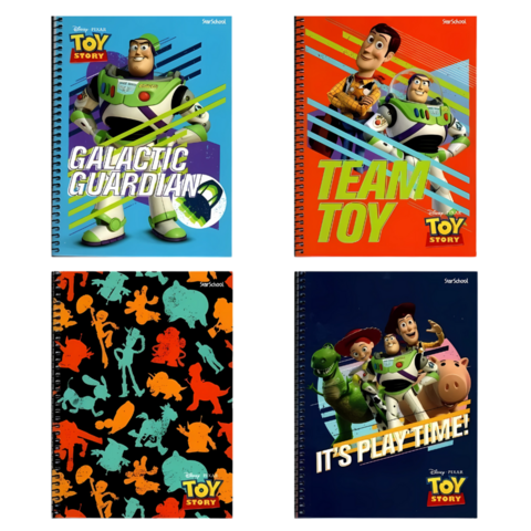 Caderno Espiral Toy Story Capa Dura 1 Matéria 80 Fls - Star School
