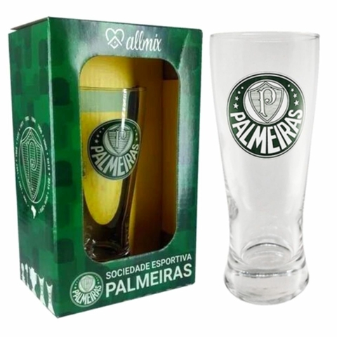 Copo De Vidro Lager Chopp 300ml Palmeiras - Allmix