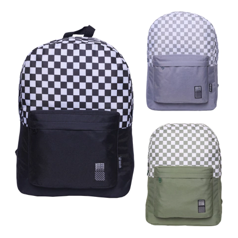 Mochila Juvenil Básica Quadriculada - Winth