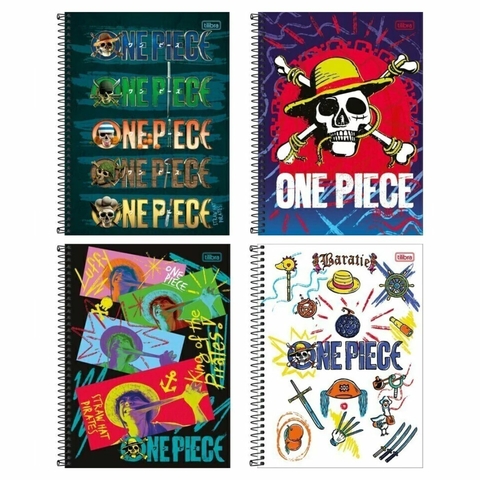 Caderno Espiral Universitário 10 Matérias One Piece -Tilibra