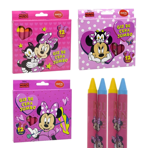 Giz de Cera Jumbo Minnie Mouse - Molin