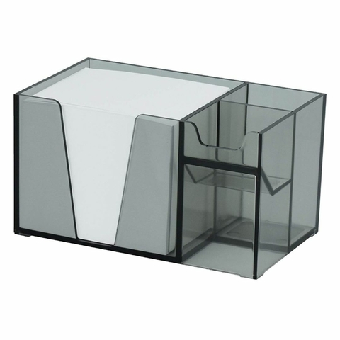 Organizador de Mesa Desk Organizer C/ Papel Branco - Acrimet - Preto