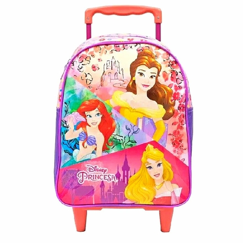 Mochila De Rodinha Infantil Princesa Disney Grande - Xeryus