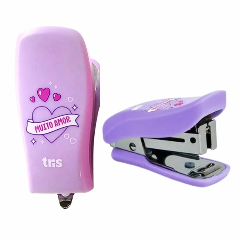 Grampeador Estampado Mini Holic Pastel - Tris - Roxo