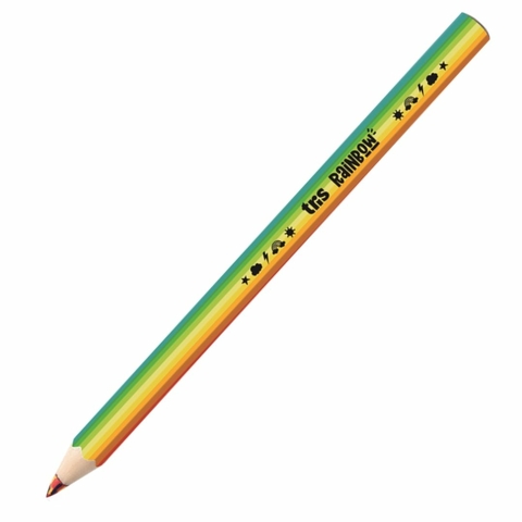 Lápis de Cor Jumbo Sextavado Rainbow - Tris