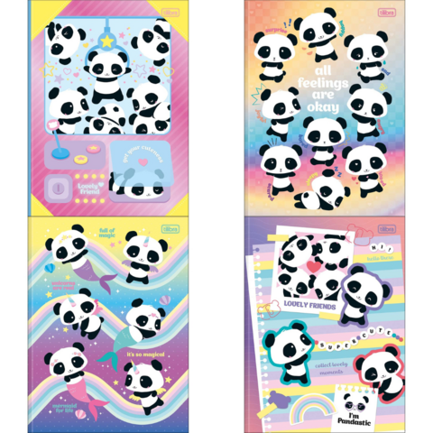 Caderno Brochura Lovely Friend Panda 80 Folhas - Tilibra - comprar online