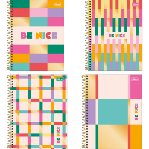 Caderno Universitário 10 Matérias Be Nice 160 Folhas - Tilibra - comprar online