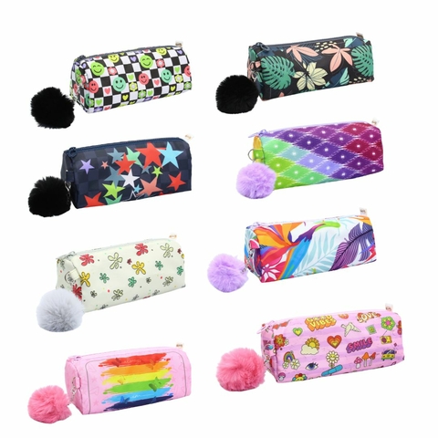 Estojo Escolar Nylon Impresso Feminino – Da Terra