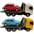 Caminhão Plataforma Socorro C/ Fusca Brinquedo - Diverplas - Amarelo/Azul