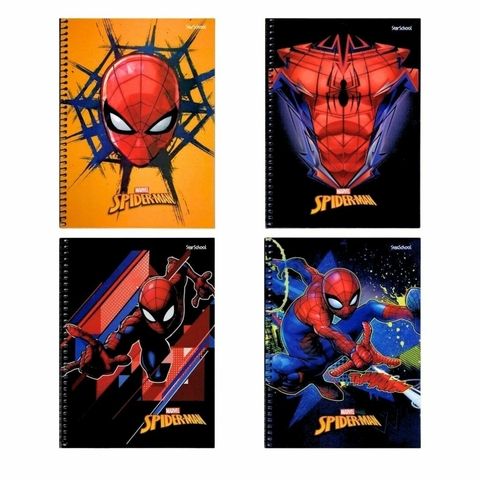 Caderno Espiral Capa Dura 1 Matéria 80 Fls Homem Aranha - Star School - comprar online