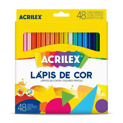 Lápis de Cor Super Macio 48 Unidades - Acrilex - comprar online
