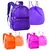 Mochila Costas Transparente Neon Com Bolsa de Cordão - Clio - comprar online