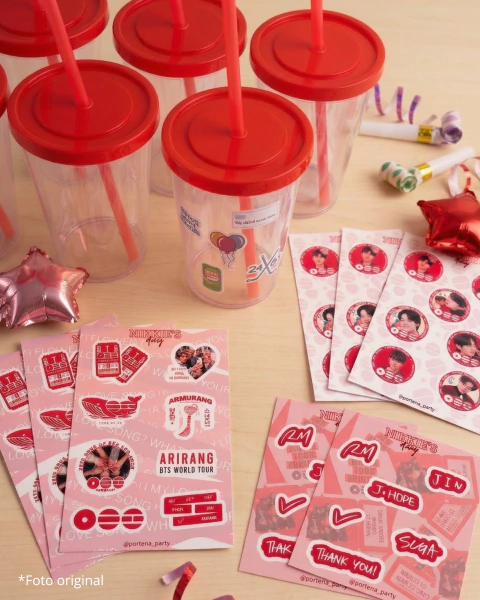 Kit Actividad Vasos + Stickers