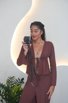 Blusa Manga Longa Amarração - comprar online