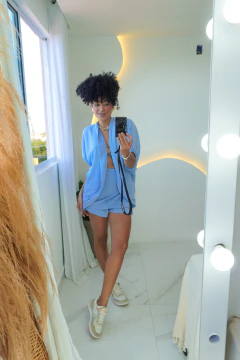Conjunto Dunna Short Saia \+ Kimono