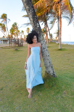 Vestido Longo em Viscolinho