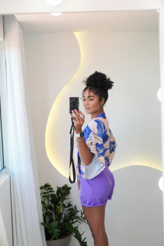 Blusa Estampada com Amarração na internet