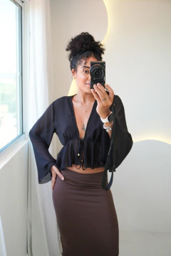 BLUSA TULE AMARRAÇÃO na internet