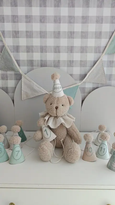 Coleção Festa Mesversários: Urso Teodor personalizado