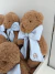 Mini Urso Teodor - 18 cm com laço personalizado na internet
