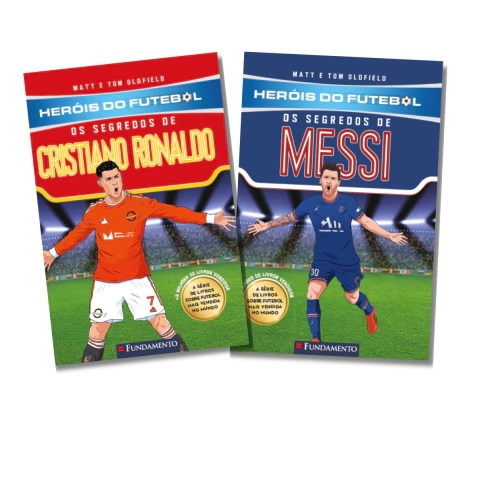 Kit Heróis do Futebol: 2 Livros (Messi e CR7) - comprar online