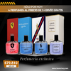 IMPERDIBLE 4x1 – Perfumes Importados: Ferrari, Chanel, Dolce & Gabbana y Polo