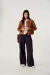 CHAQUETA DE GAMUZA CON BROCHES Y BOLSILLOS ESTILO JACKIE (R921) en internet