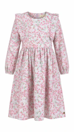 Vestido midi floral manga longa Judite - Amoré