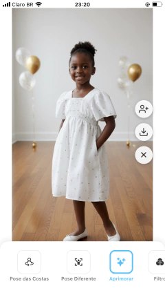 Vestido Bela linho poá off white na internet