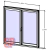 VENTANA 1.00X1.00 ALUMINIO NATURAL VIDRIO ENTERO en internet