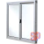 VENTANA 1.20X1.00 VIDRIO ENTERO ALUMINIO BLANCO - comprar online